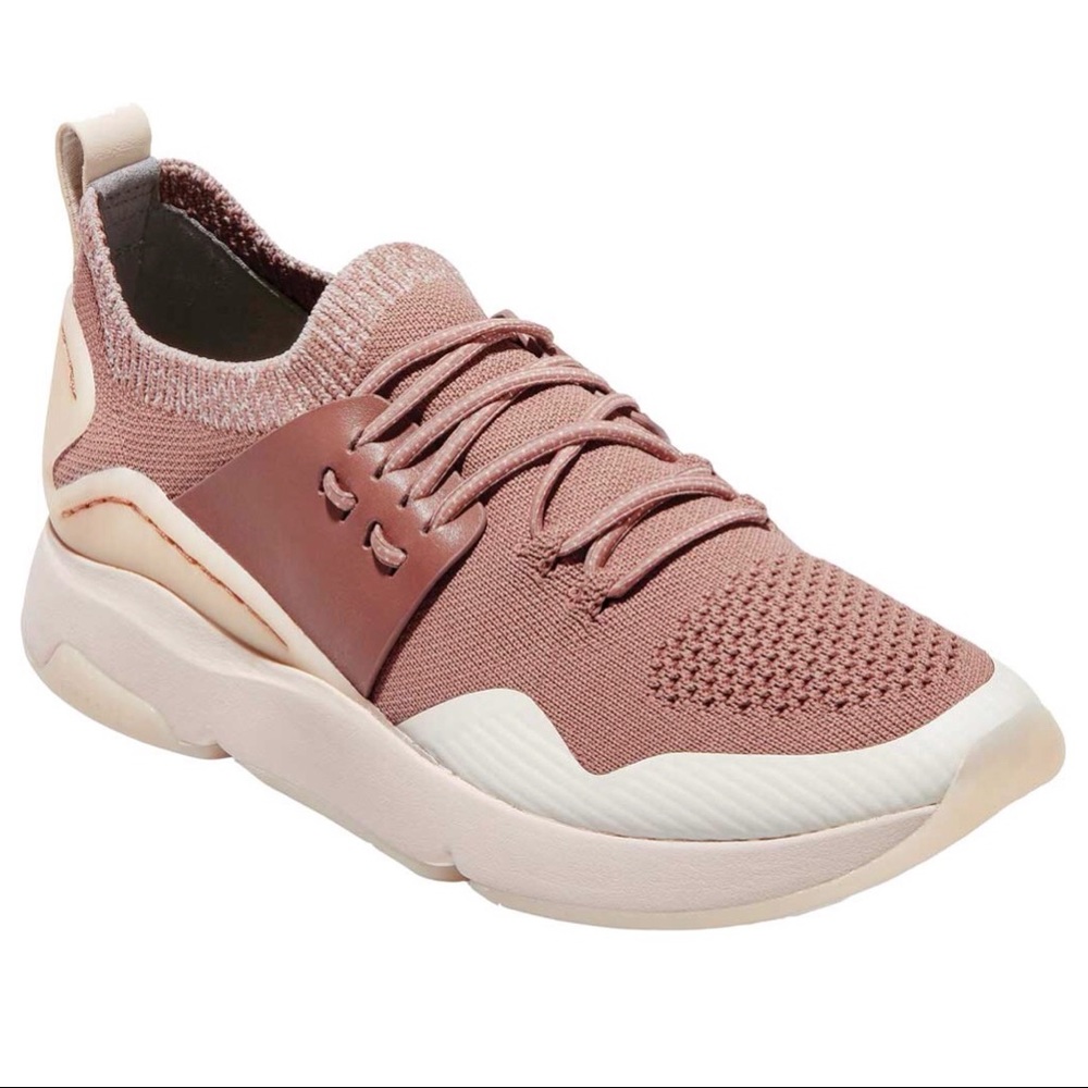 Cole Haan Womens Zerogrand Stitchlite Knit All Day Chunky Pink Trainers Sneakers